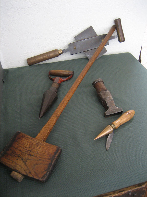 5 Vintage Coopers Tools & Cork Cutter