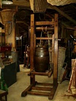 large photo of vintage barrel lift
