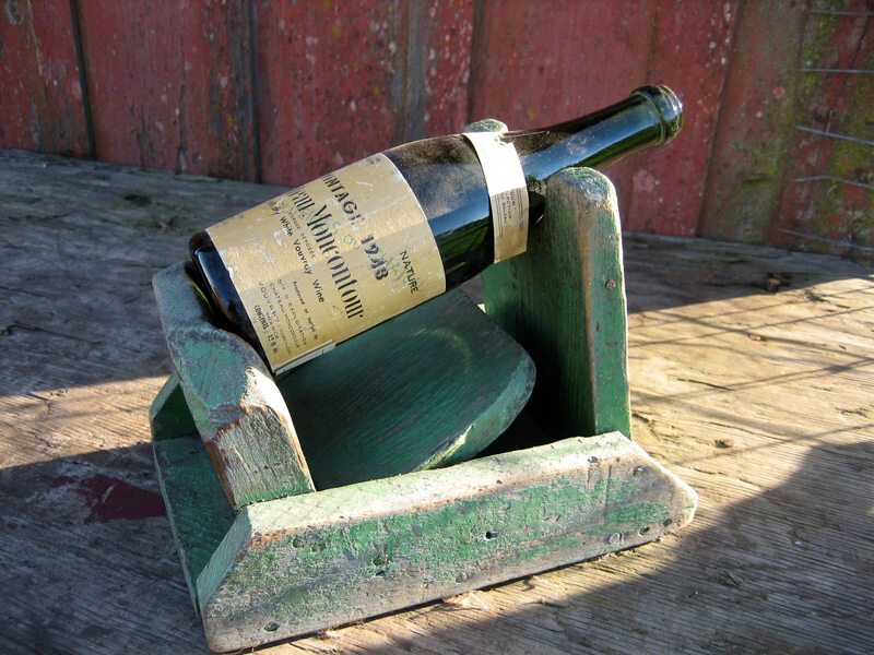 19th Century Wine Bottle Label Stand