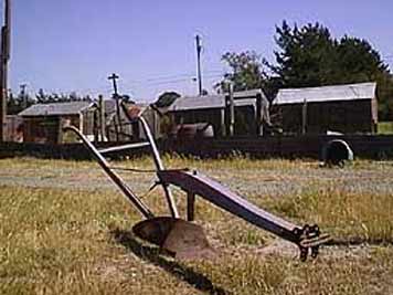 large photo of vintage plow