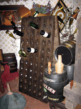 large photo of vintage riddling rack