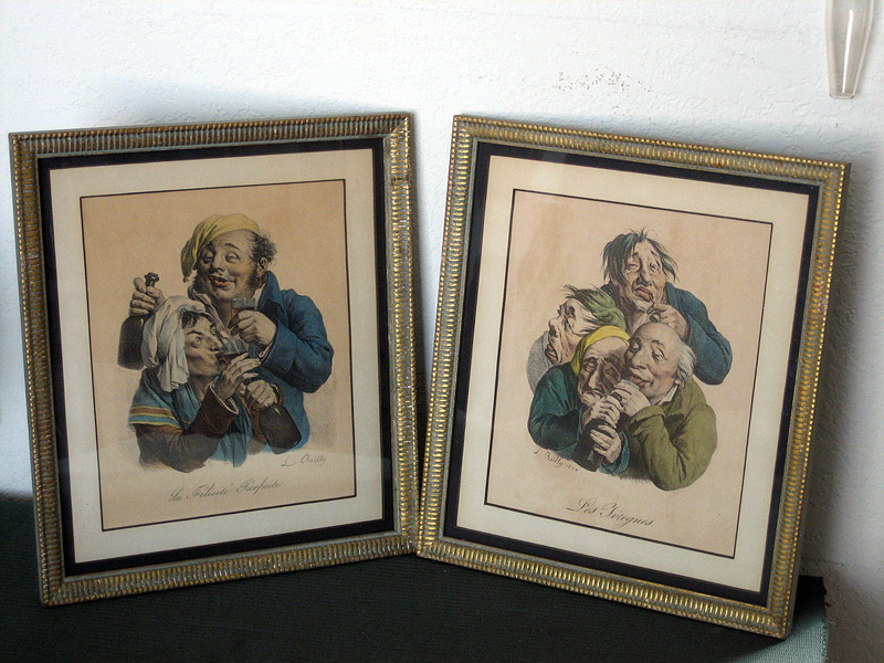 Pair 19thC.Boilly Lithographs