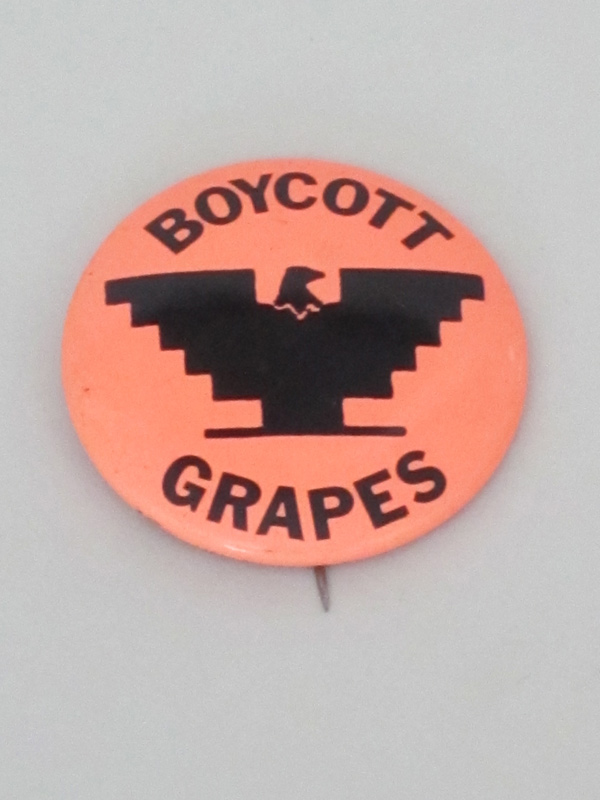 Caesar Chavez Boycott Grapes Pin