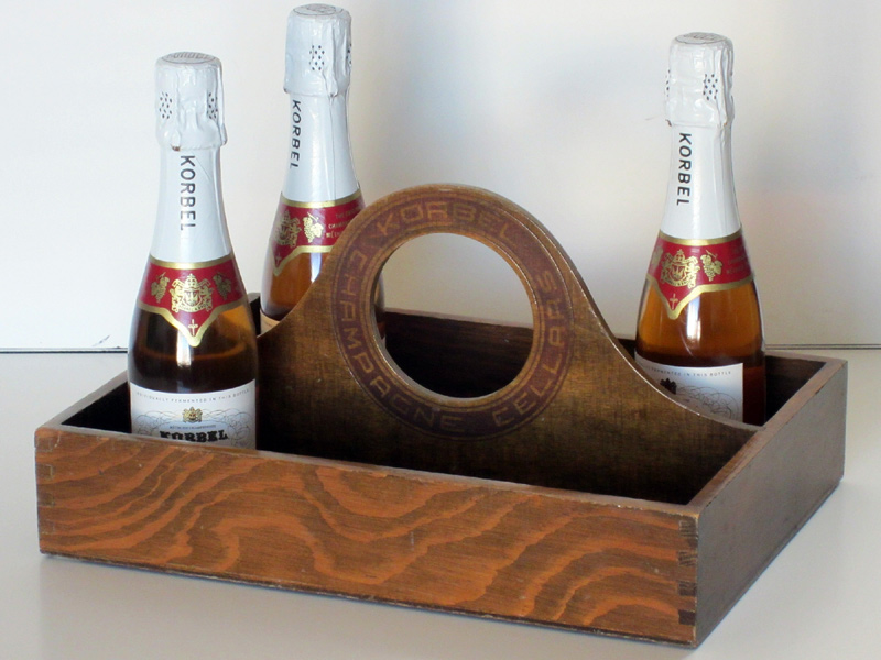 Vintage Korbel Champagne Cellars Bottle Carrier