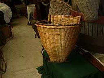 large photo of vintage grape harvest basket