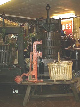 large photo of vintage Hungarian grape press