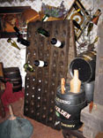 photo of vintage riddling rack